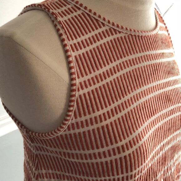 W5 Rust Orange Tasseled Tank Top - Picture 4 of 7